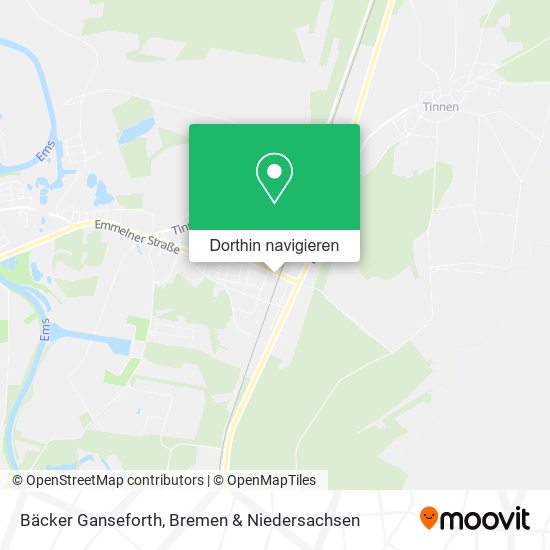 Bäcker Ganseforth Karte