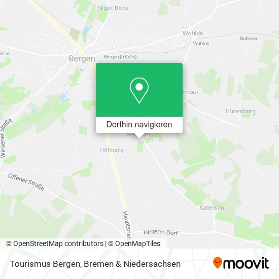 Tourismus Bergen Karte