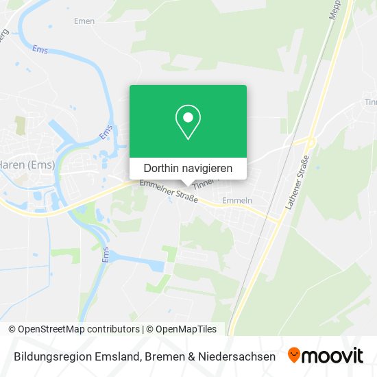 Bildungsregion Emsland Karte
