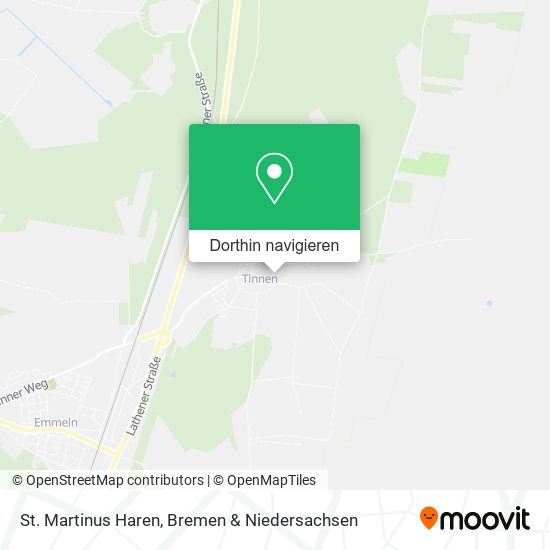 St. Martinus Haren Karte