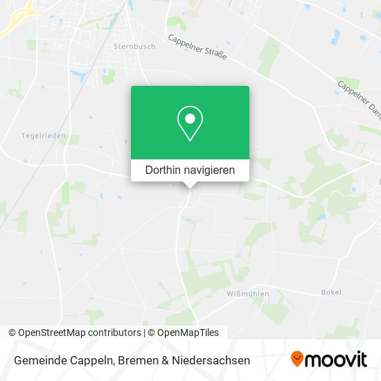 Gemeinde Cappeln Karte