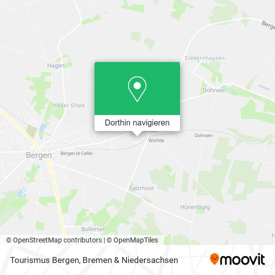 Tourismus Bergen Karte