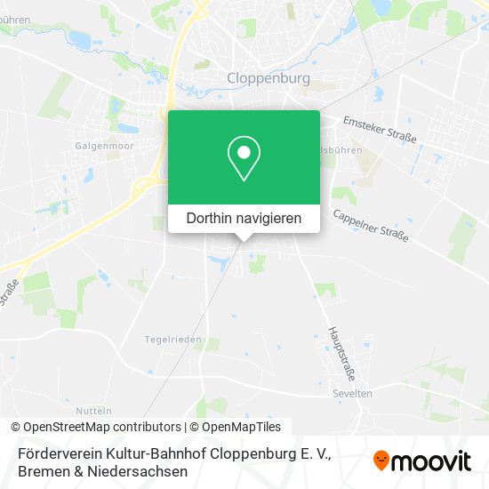 Förderverein Kultur-Bahnhof Cloppenburg E. V. Karte