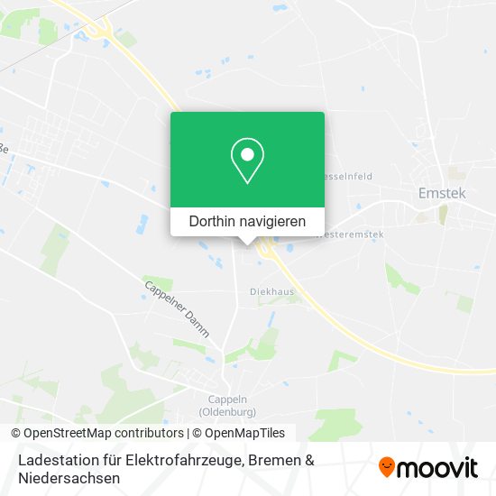 Ladestation für Elektrofahrzeuge Karte