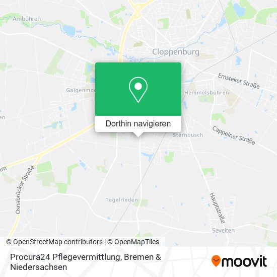 Procura24 Pflegevermittlung Karte