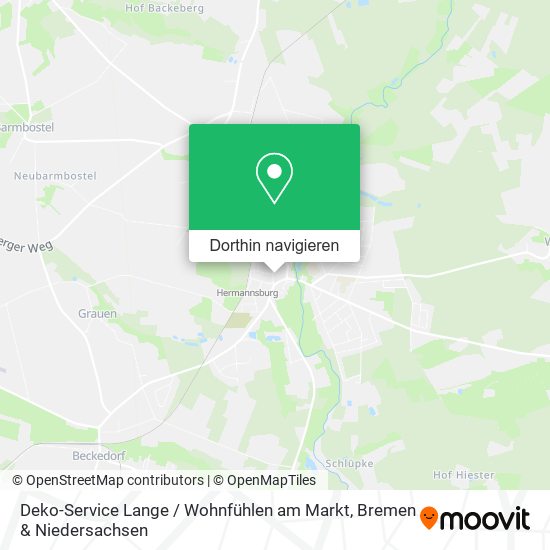 Deko-Service Lange / Wohnfühlen am Markt Karte