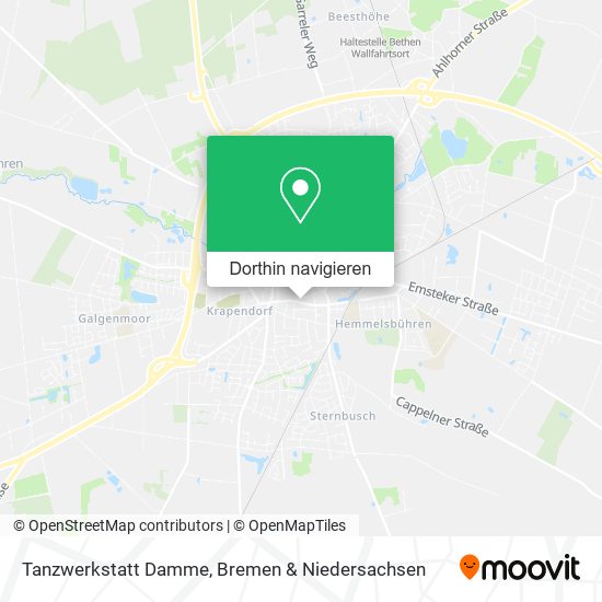 Tanzwerkstatt Damme Karte