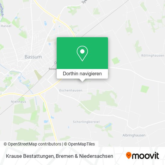 Krause Bestattungen Karte