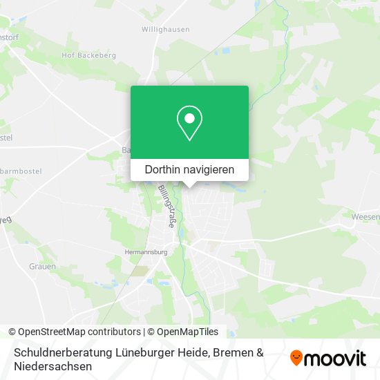 Schuldnerberatung Lüneburger Heide Karte