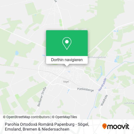 Parohia Ortodoxă Română Papenburg - Sögel, Emsland Karte