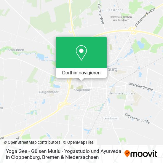 Yoga Gee - Gülsen Mutlu - Yogastudio und Ayurveda in Cloppenburg Karte