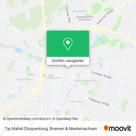 Taj Mahal Cloppenburg Karte