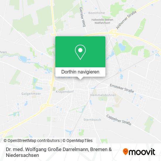 Dr. med. Wolfgang Große Darrelmann Karte