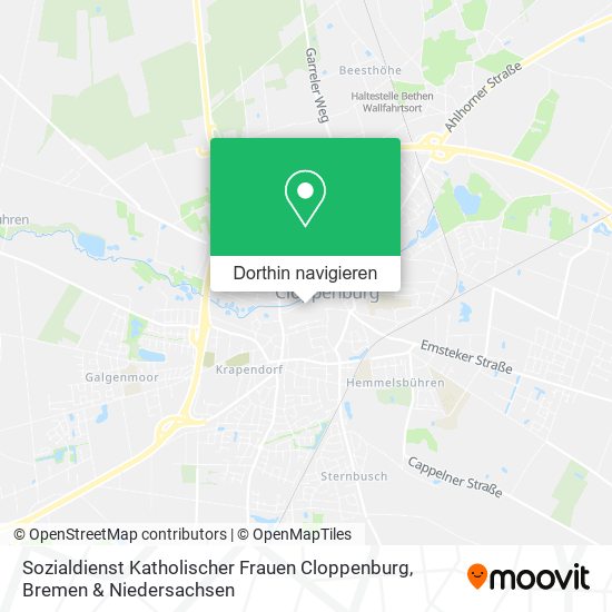 Sozialdienst Katholischer Frauen Cloppenburg Karte