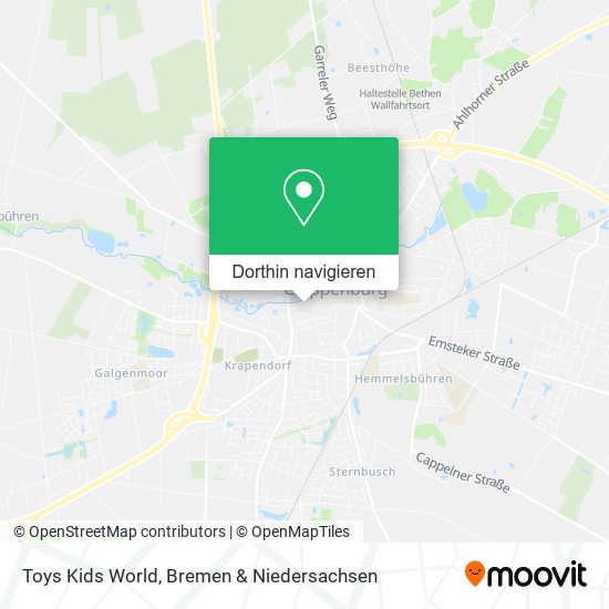 Toys Kids World Karte