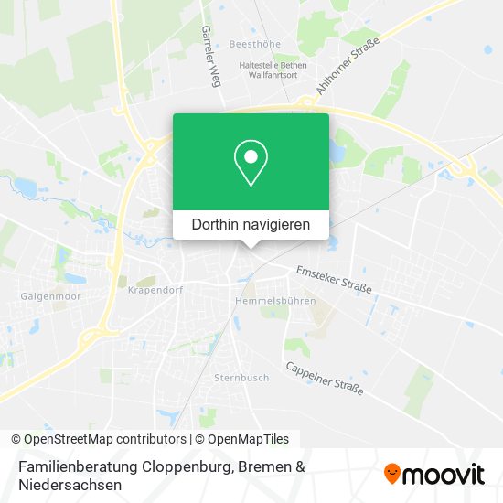 Familienberatung Cloppenburg Karte