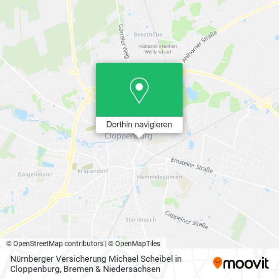 Nürnberger Versicherung Michael Scheibel in Cloppenburg Karte