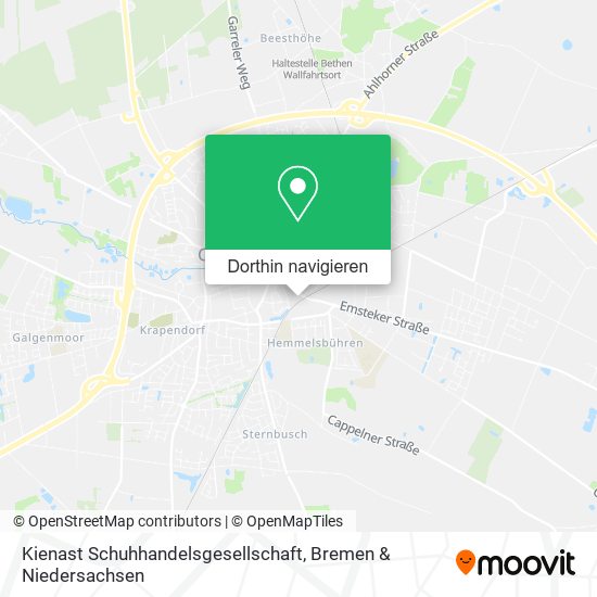 Kienast Schuhhandelsgesellschaft Karte
