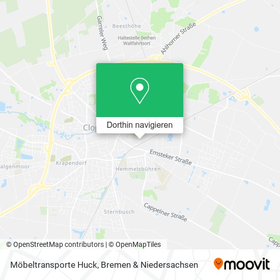 Möbeltransporte Huck Karte
