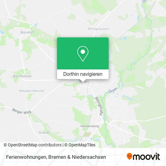 Ferienwohnungen Karte