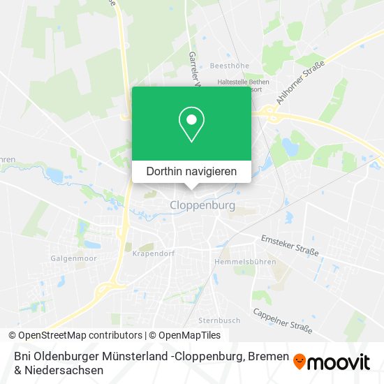 Bni Oldenburger Münsterland -Cloppenburg Karte