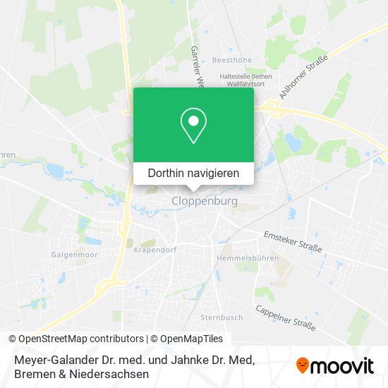Meyer-Galander Dr. med. und Jahnke Dr. Med Karte