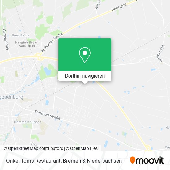 Onkel Toms Restaurant Karte
