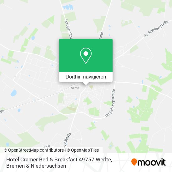 Hotel Cramer Bed & Breakfast 49757 Werlte Karte