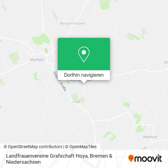 Landfrauenvereine Grafschaft Hoya Karte