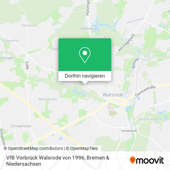 VfB Vorbrück Walsrode von 1996 Karte