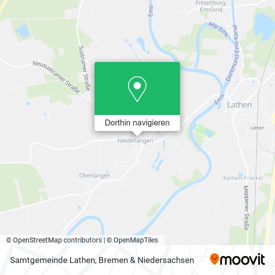 Samtgemeinde Lathen Karte