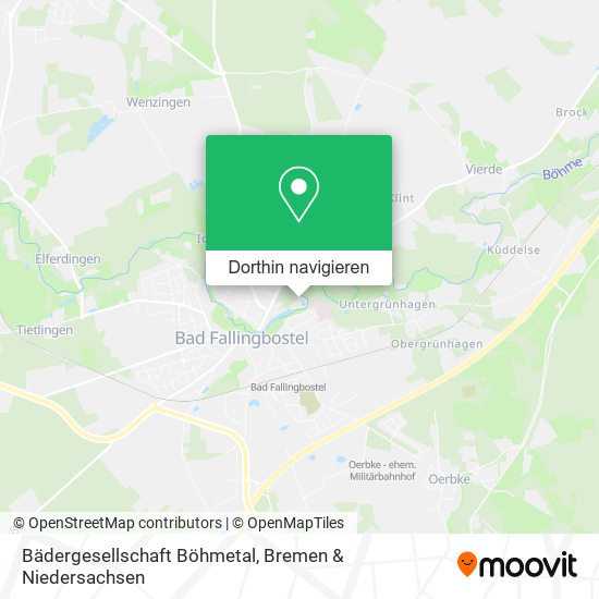 Bädergesellschaft Böhmetal Karte