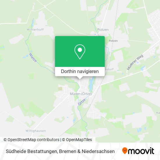 Südheide Bestattungen Karte