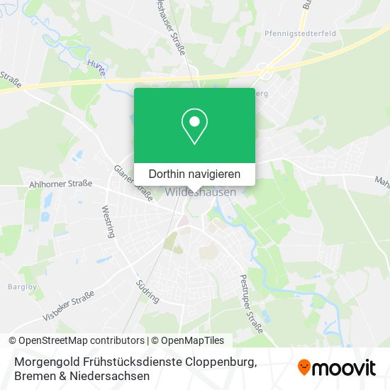 Morgengold Frühstücksdienste Cloppenburg Karte