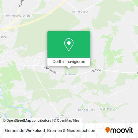 Gemeinde Winkelsett Karte