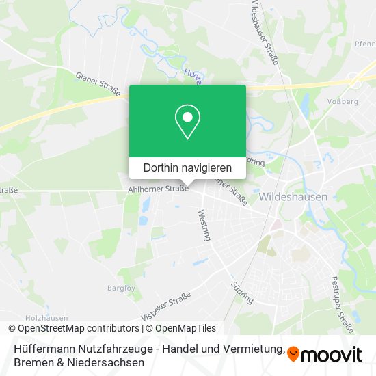 Hüffermann Nutzfahrzeuge - Handel und Vermietung Karte
