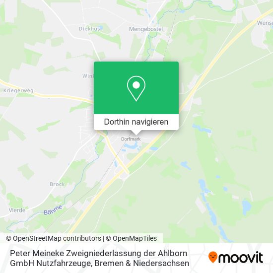 Peter Meineke Zweigniederlassung der Ahlborn GmbH Nutzfahrzeuge Karte