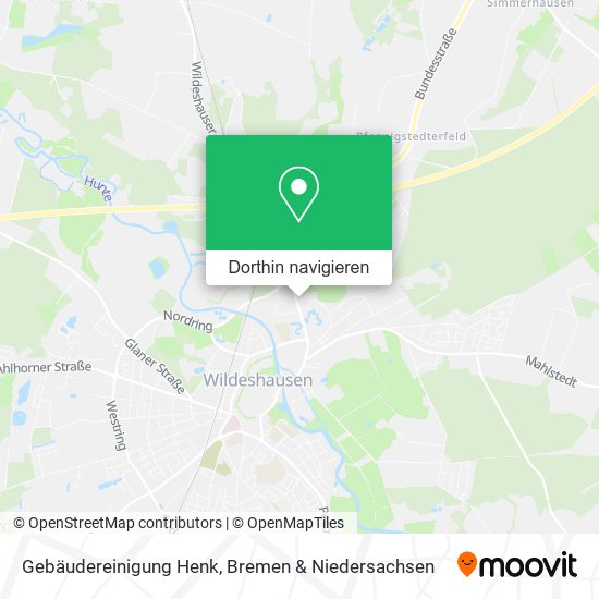 Gebäudereinigung Henk Karte