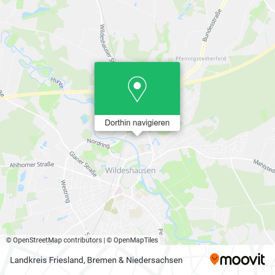 Landkreis Friesland Karte