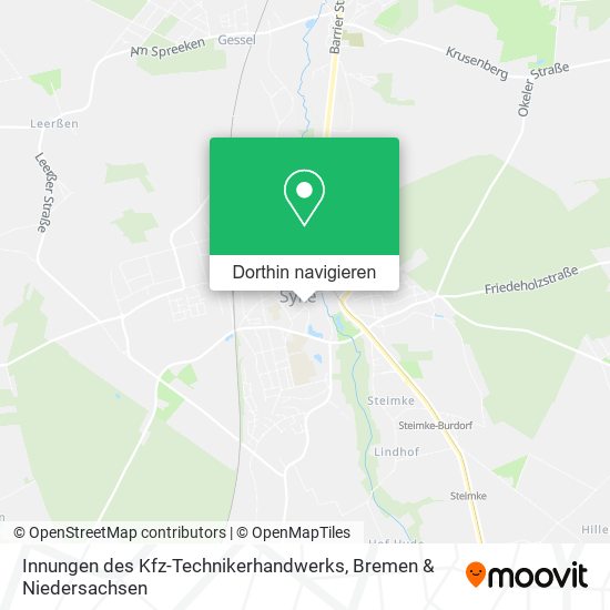 Innungen des Kfz-Technikerhandwerks Karte