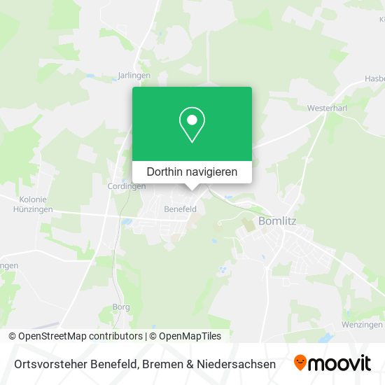Ortsvorsteher Benefeld Karte