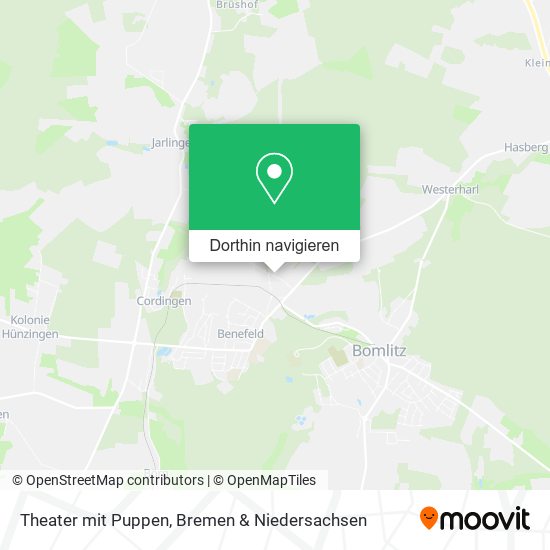 Theater mit Puppen Karte