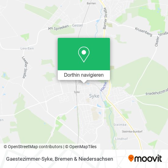 Gaestezimmer-Syke Karte