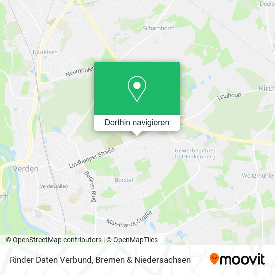 Rinder Daten Verbund Karte