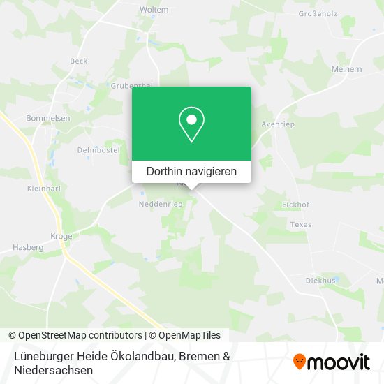 Lüneburger Heide Ökolandbau Karte