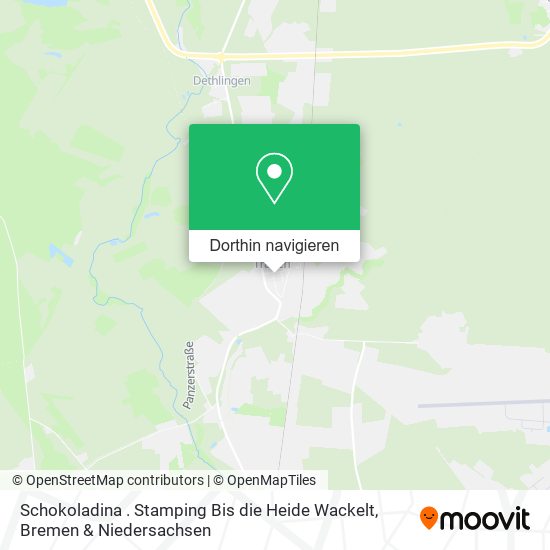 Schokoladina . Stamping Bis die Heide Wackelt Karte