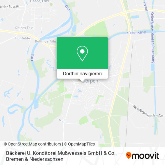 Bäckerei U. Konditorei Mußwessels GmbH & Co. Karte