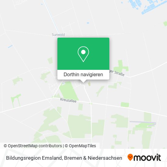 Bildungsregion Emsland Karte