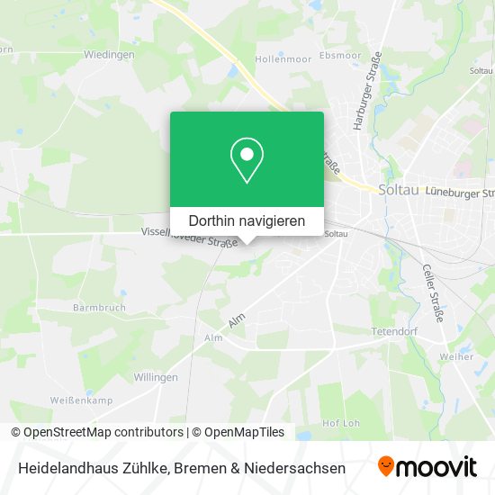 Heidelandhaus Zühlke Karte