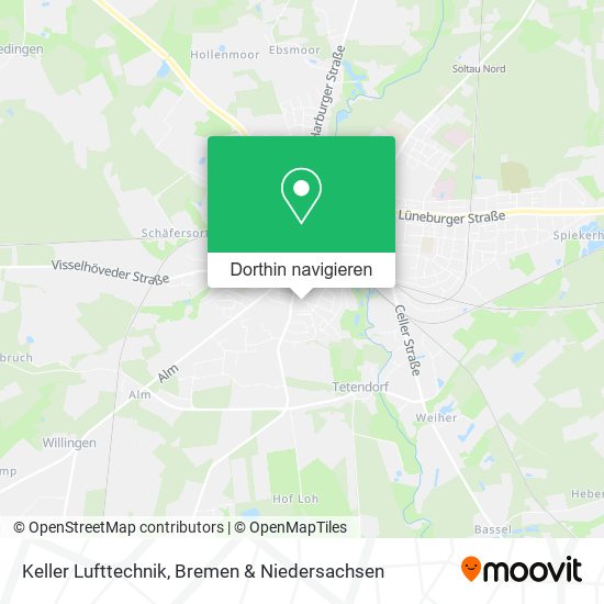 Keller Lufttechnik Karte